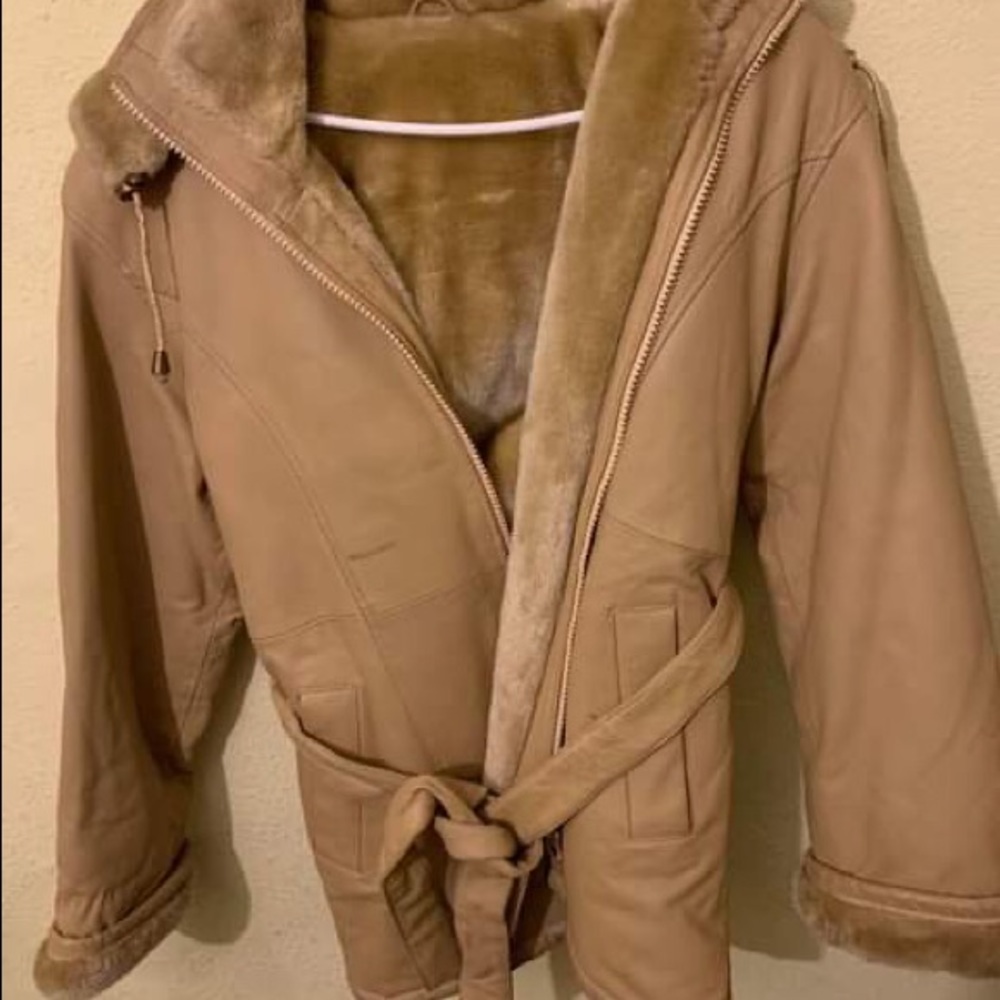 A leather jacket for the snow